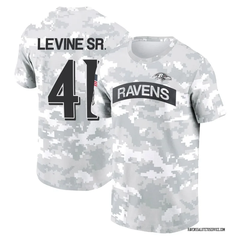 Men's Anthony Levine Sr. Baltimore Ravens Camo Arctic 2024 Salute to Service Performance T-Shirt