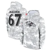 Men's Corey Bullock Baltimore Ravens Camo Arctic 2024 Salute to Service Club Fleece Pullover Hoodie