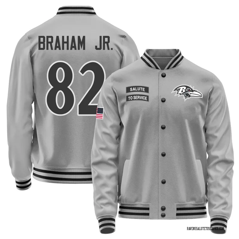 Men's Cortez Braham Jr. Baltimore Ravens Gray Salute to Service Performance Jacket