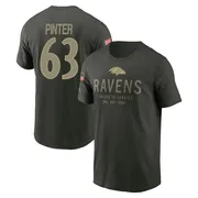 Men's Danny Pinter Baltimore Ravens Green Forest/ 2025 Salute to Service Sideline Primary Edge T-Shirt