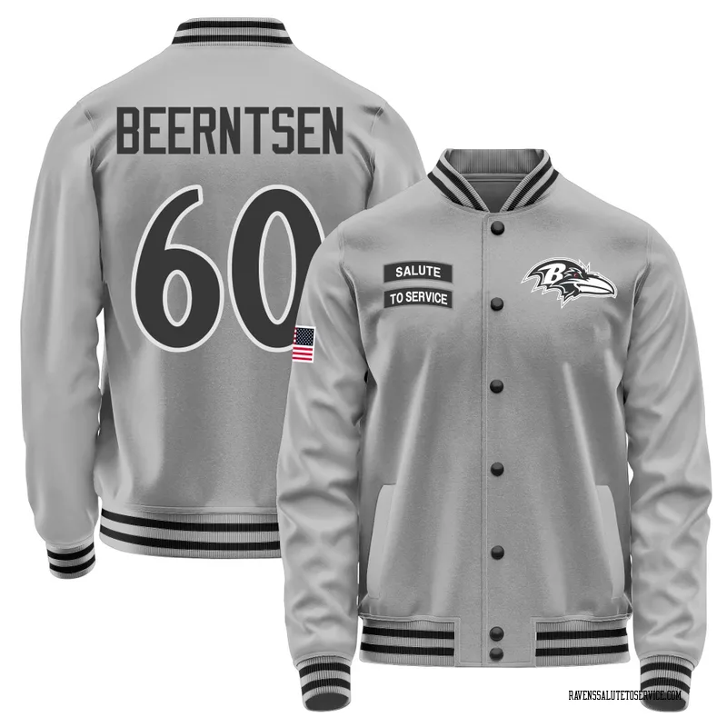 Men's Evan Beerntsen Baltimore Ravens Gray Salute to Service Performance Jacket