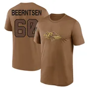 Men's Evan Beerntsen Baltimore Ravens Legend Brown 2023 Salute To Service Performance T-Shirt