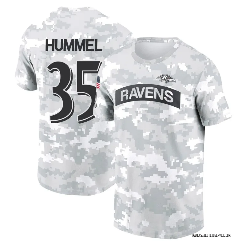 Men's Jacob Hummel Baltimore Ravens Camo Arctic 2024 Salute to Service Performance T-Shirt
