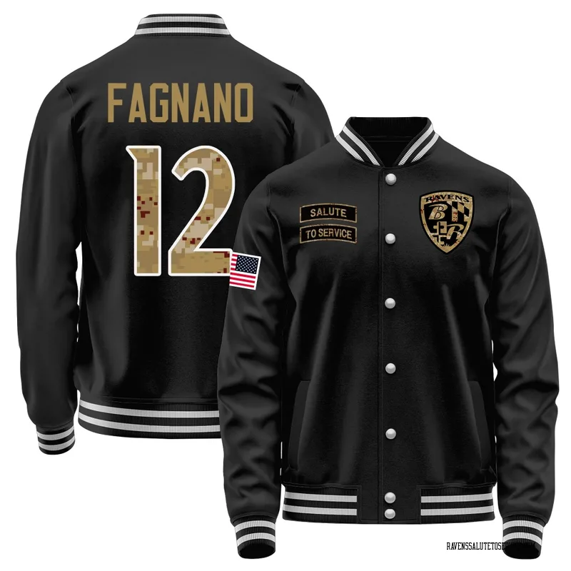 Men's Joe Fagnano Baltimore Ravens Black Salute to Service Sideline Performance Jacket