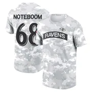 Men's Joe Noteboom Baltimore Ravens Camo Arctic 2024 Salute to Service Performance T-Shirt