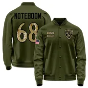 Men's Joe Noteboom Baltimore Ravens Olive Salute to Service Sideline Performance Jacket