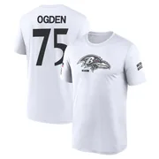 Men's Jonathan Ogden Baltimore Ravens Legend White 2024 Salute to Service Performance T-Shirt