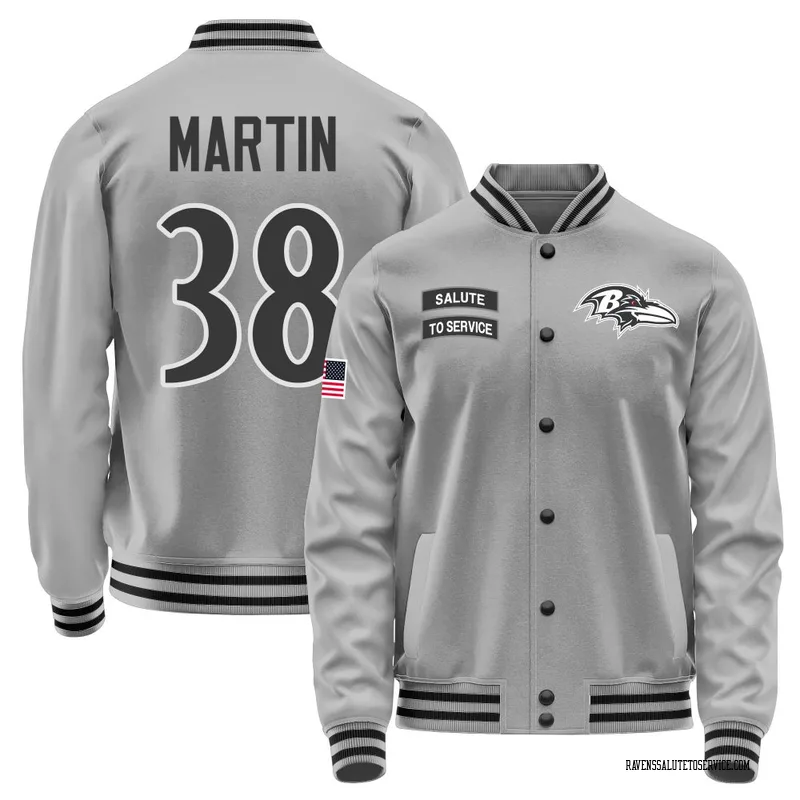 Men's Keyon Martin Baltimore Ravens Gray Salute to Service Performance Jacket