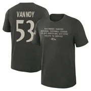 Men's Kyle Van Noy Baltimore Ravens Green Dark/ 2025 Salute to Service Sideline Slub T-Shirt