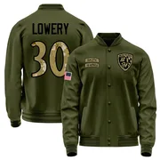 Men's Reuben Lowery Baltimore Ravens Olive Salute to Service Sideline Performance Jacket