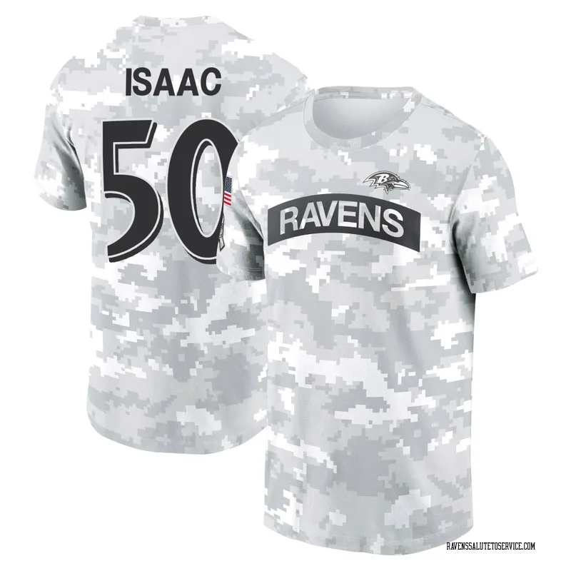 Women's Adisa Isaac Baltimore Ravens Camo Arctic 2024 Salute to Service Long Sleeve T-Shirt
