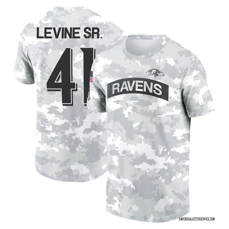 Women's Anthony Levine Sr. Baltimore Ravens Camo Arctic 2024 Salute to Service Long Sleeve T-Shirt