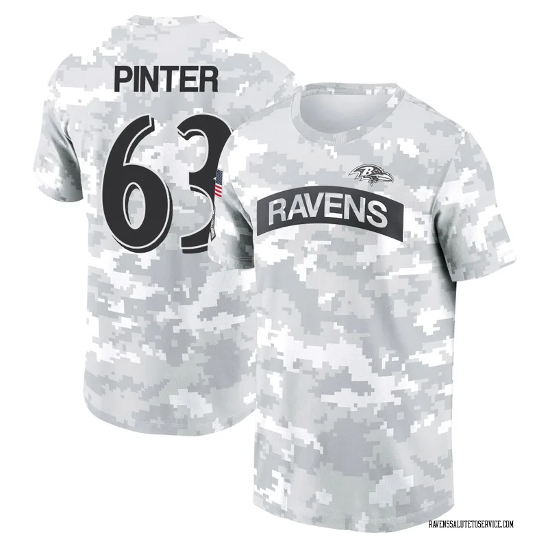 Women's Danny Pinter Baltimore Ravens Camo Arctic 2024 Salute to Service Long Sleeve T-Shirt