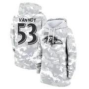 Women's Kyle Van Noy Baltimore Ravens Camo Arctic 2024 Salute to Service Club Fleece Pullover Hoodie