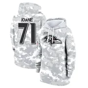 Women's Olaivavega Ioane Baltimore Ravens Camo Arctic 2024 Salute to Service Club Fleece Pullover Hoodie