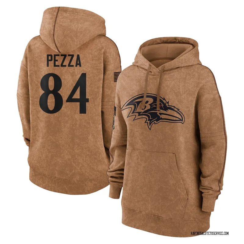 Women's Ty Pezza Baltimore Ravens Brown 2023 Salute To Service Pullover Hoodie