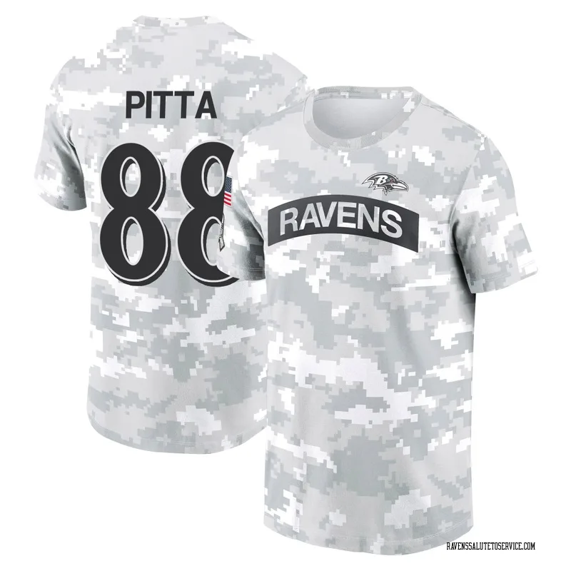 Youth Dennis Pitta Baltimore Ravens Camo Arctic 2024 Salute to Service Performance T-Shirt