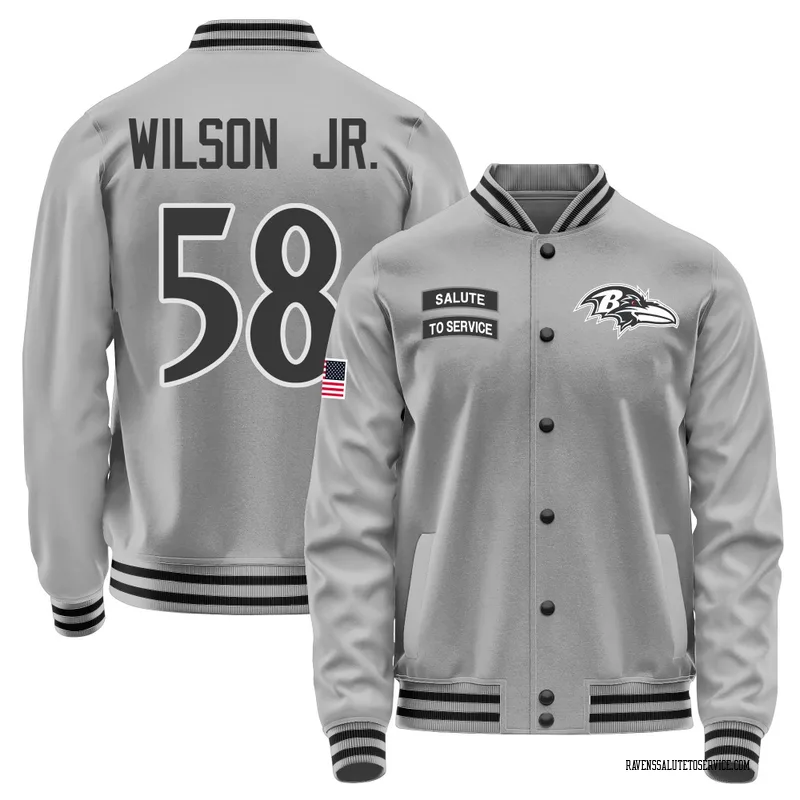 Youth Dion Wilson Jr. Baltimore Ravens Gray Salute to Service Performance Jacket