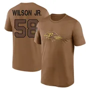 Youth Dion Wilson Jr. Baltimore Ravens Legend Brown 2023 Salute To Service Performance T-Shirt