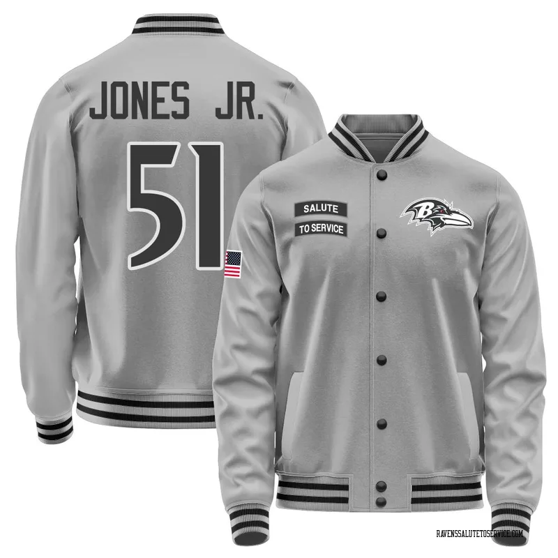 Youth Emery Jones Jr. Baltimore Ravens Gray Salute to Service Performance Jacket