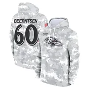 Youth Evan Beerntsen Baltimore Ravens Camo Arctic 2024 Salute to Service Club Fleece Pullover Hoodie