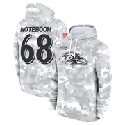 Youth Joe Noteboom Baltimore Ravens Camo Arctic 2024 Salute to Service Club Fleece Pullover Hoodie