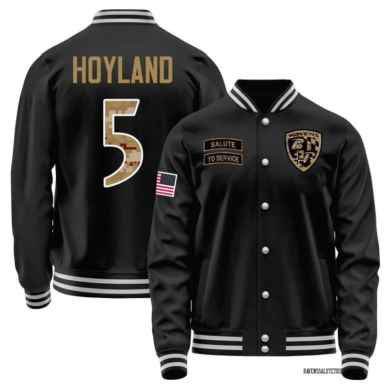Youth John Hoyland Baltimore Ravens Black Salute to Service Sideline Performance Jacket
