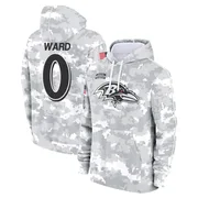 Youth Jonathan Ward Baltimore Ravens Camo Arctic 2024 Salute to Service Club Fleece Pullover Hoodie
