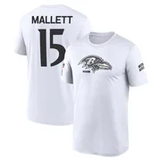 Youth Ryan Mallett Baltimore Ravens Legend White 2024 Salute to Service Performance T-Shirt